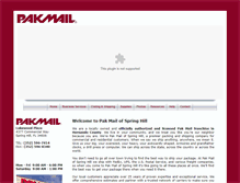 Tablet Screenshot of pakmailofspringhill.com